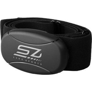Senz Sports - Hartslagmeter - met Bluetooth, ANT+ en 5.3 KHz sensor - Hartslagmeter met Borstband - Zwart