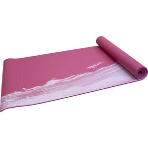 Yogamat - Senz Sports Premium - Roze met print