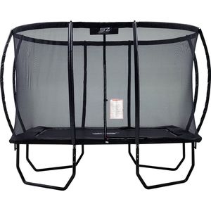 Senz Sports - J5000 Premium - Trampoline - Rechthoekig - Matzwart - Met Elastieken