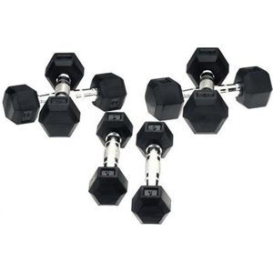 Hexa Dumbbells Focus Fitness - set 2 x 5kg