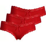 J&C - 3-pack - Kanten Ondergoed - Geel - Microfiber