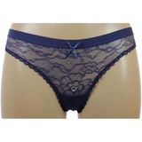 String - Zwart Blauw Rood - Microfiber - Kanten Voorzijde