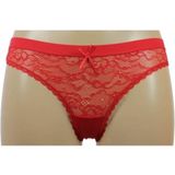 String - Zwart Blauw Rood - Microfiber - Kanten Voorzijde