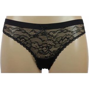 String - Zwart Blauw Rood - Microfiber - Kanten Voorzijde