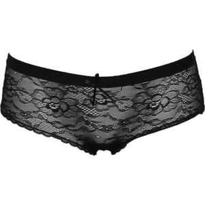 J&C - Dames Microfiber Hipster - Zwart - Kant