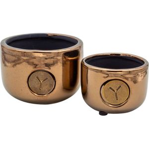 Brynxz Candlecups Basic Gold - Kaarshouders Kaarscups Interieur Woondecoratie - Gouden Kaarspotjes Decoratie - Kaarslicht Sfeer - Kaarsen Branden