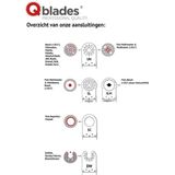 Q Blades Multitool Hardmetalen Segmentzaagblad steen en beton