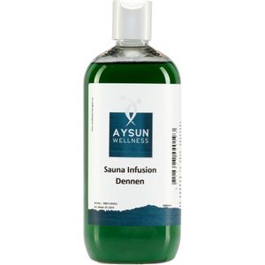Sauna Infusion Dennen 500 ML Aysun Wellness - Groen - Vloeistof - Helpt goed bij verstoppingen van de luchtwegen