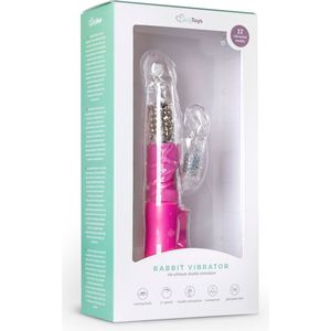 EasyToys Clitoris & G-Spot Bunny Vibrator met 12 Snelheden - 11,50 cm - Roze