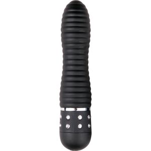 Easytoys Mini Vibrator Geribbeld - Zwart