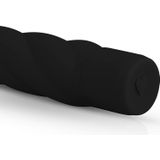 EasyToys Gedraaide Siliconen Vibrator met 10 Verschillende Standen - 16,50 cm - Zwart