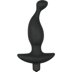 Siliconen prostaat vibrator - zwart