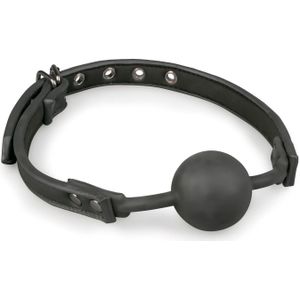 Ball gag met siliconen bal - Zwart