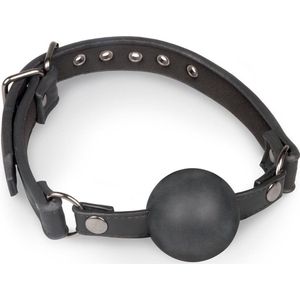 EasyToys - Ball Gag met Grote Siliconen Bal - BDSM - BDSM Toys - Sex Toys voor Vrouwen en Mannen - Balgag - Erotisch Spel - Zwart