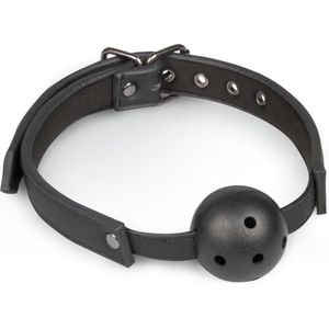 Ball gag met PVC bal - zwart