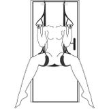 EasyToys – Fetish Collection – Door Jam Sex Sling – BDSM Schommel – Seksmeubel – Zwart
