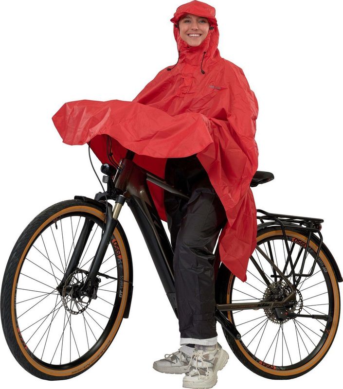 LOWLAND OUTDOOR Fietsponcho - 100% waterdicht (10000mm) - ademend
