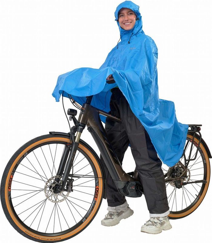LOWLAND OUTDOOR Fietsponcho 100% waterdicht (10.000mm) - ademend (8.000g/M²) PFAS vrij!