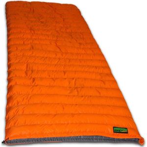 LOWLAND OUTDOOR® Donzen slaapzak - Super compact blanket - 210 x 80 cm - 590gr +8°C