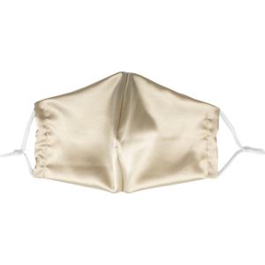 Beauty Pillow® Satijnen Mondmasker - Wasbaar - Champagne