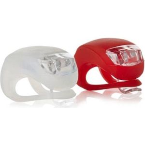 Fiets verlichtings set 2 LEDS - wit en rood