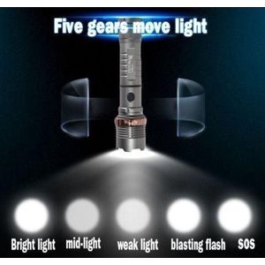 Torch LED 6000 Lumens Flashlight 17 CM - XML-T6