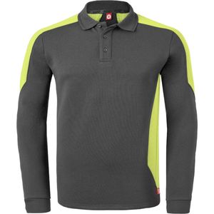 HAVEP Polosweater Bicolor 10075 - Charcoal/Fluo Geel - 2XL