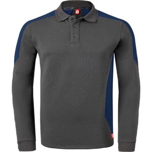 HAVEP Polosweater Bicolor 10075 - Charcoal/Indigo Blauw - M