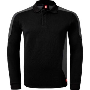 HAVEP Polosweater Bicolor 10075 - Zwart/Charcoal - 2XL