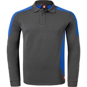 HAVEP Polosweater Bicolor 10075 - Charcoal/Korenblauw - M
