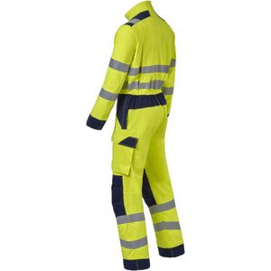 Portwest S485 Hi-Vis Tweekleuren Overall Gevoerd, Geel/Zwart, Grootte 7XL