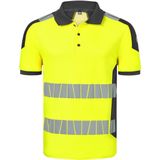HAVEP 10080 Polo - High Visibility+ - Fluo Geel/Charcoal - Katoen