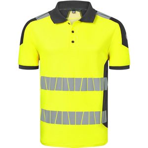 HAVEP 10080 Polo - High Visibility+ - Fluo Geel/Charcoal - Katoen