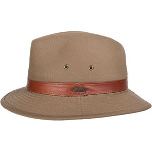 Hatland - UV Bucket hoed voor heren - BushWalker - Brons - maat L (59CM)