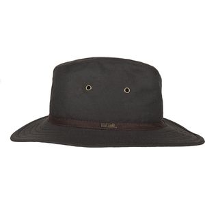 Hatland - Stoffen hoed voor heren - New Zealand - Bruin - maat S (55CM)