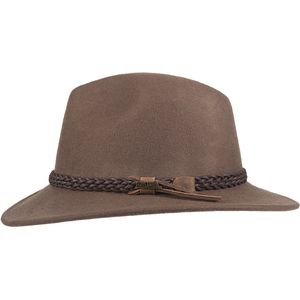 Hatland - Wollen hoed voor heren - Stevenson - Zwart - maat XL (61CM)