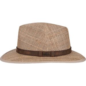 Hatland - UV-Fedora hoed voor volwassenen - Trebloc - Naturel - maat 57CM