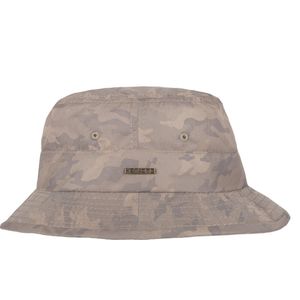 Hatland - UV Boonie hoed voor heren - Venturia - Camouflage Khaki - maat S (55CM)