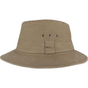 Hatland - UV Bucket hat voor heren - Wishmen - Olijgroen - maat XL (61CM)