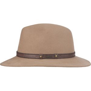 Hatland - Wollen hoed voor heren - Yashvier - Zwart - maat S (55CM)