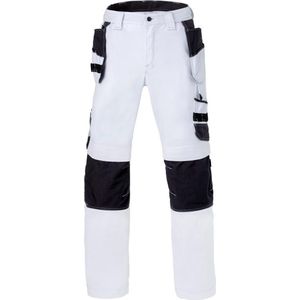 HAVEP Werkbroek kniezakken + gereedschapszakken Attitude 80230 - Wit/Charcoal - 64