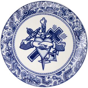 Royal Delft Schiffmacher Geloo - Hoop en Liefde Sierbord  24 cm