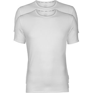 Calvin Klein SS Crew Neck Sportshirt - Mannen - wit zwart
