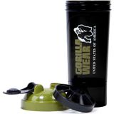 Gorilla Wear Compacte Shaker - Zwart/Legergroen - 500ml