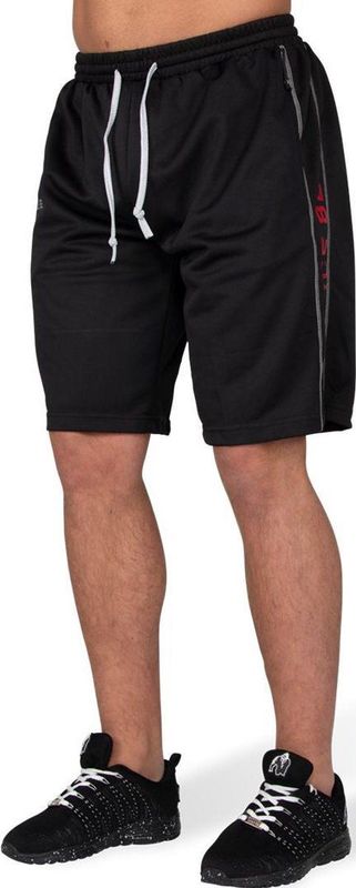 Gorilla Wear Functional Mesh Short (Zwart/Rood)