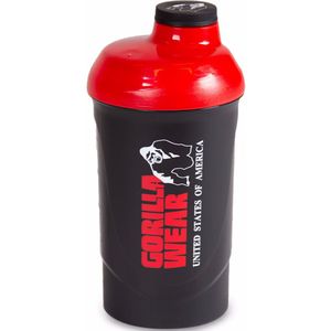 Gorilla Wear Wave Shake Beker - Rood/Zwart - 600ml