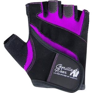 Gorilla Wear Womens Fitness Gloves Zwart/Paars - L