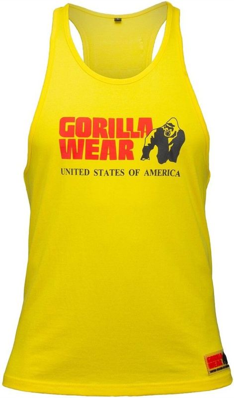 Gorilla Wear - Classic Tank Top - Geel - Katoen