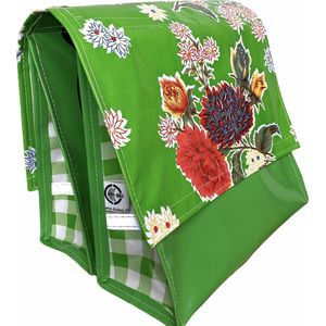 Du Baj  Mexi Kidz Chrysant Green - Dubbele Kinderfietstas - 21 l - Lime Groen