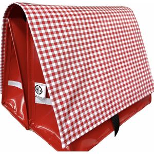 Du Baj  Budget L Pepita Red - Dubbele Fietstas - 45 l - Rood